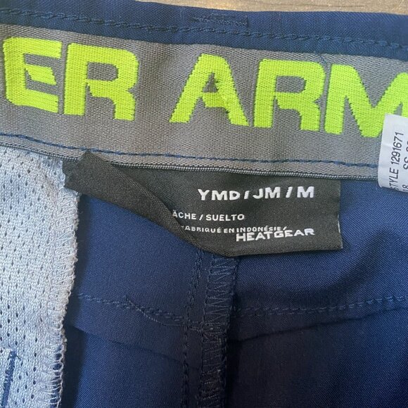 Under Armour Match Play Blue Shorts Golf Casual Youth Medium Lot of Two - Picture 9 of 9